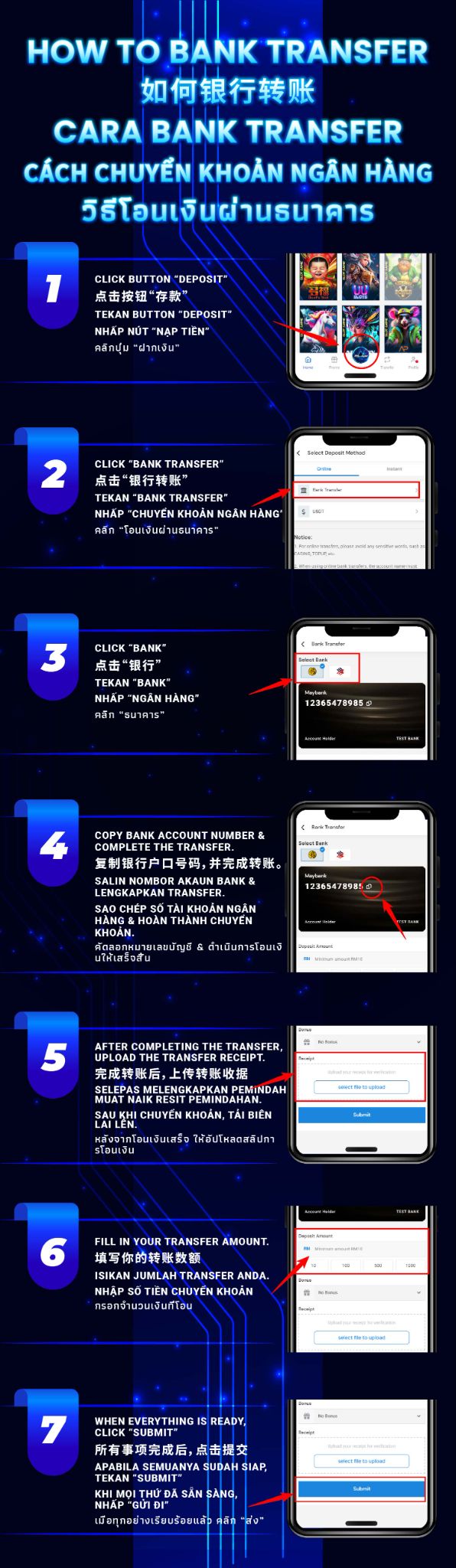 Bank Transfer Tutorial